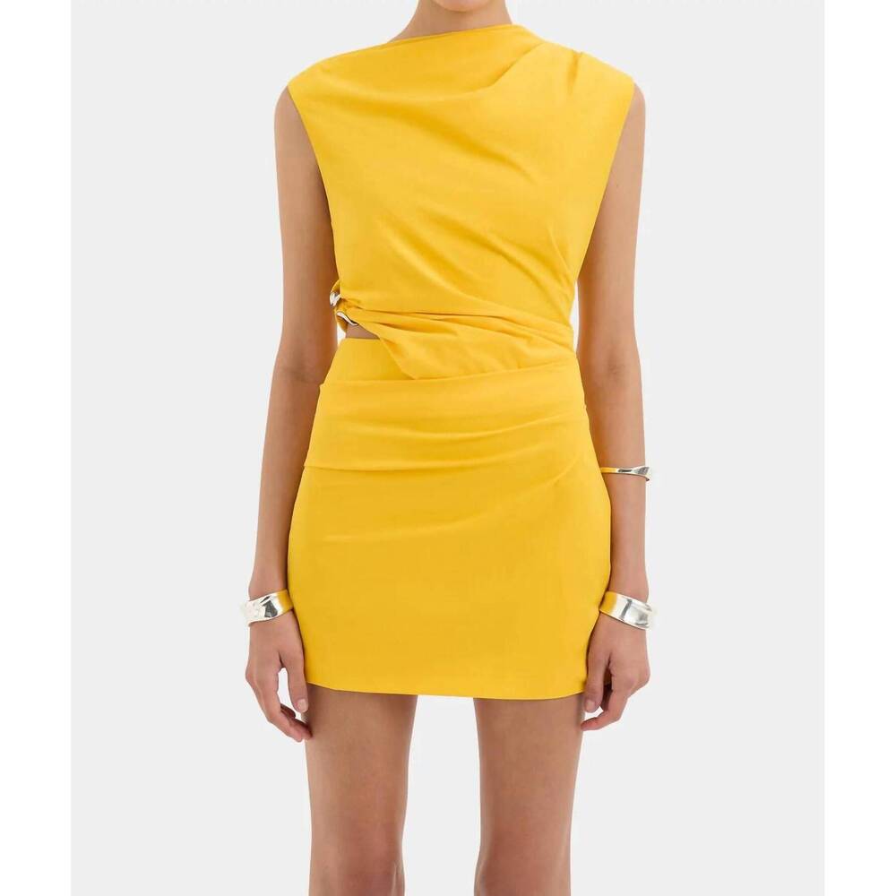 NEW SIR. sol mini dress in yellow